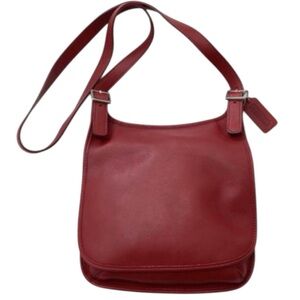 Coach Red Leather hippie cross body/Shoulder Bag